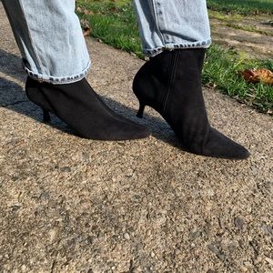 Anne Klein Suede Ankle Bootie